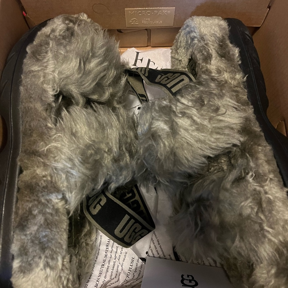 UGG Kids Fluffy Gray Coat